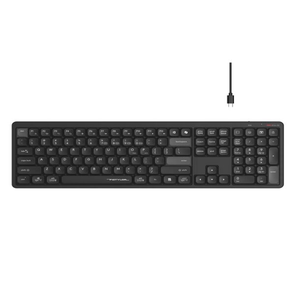 A4Tech FBX55C   (BLACK)
BLUETOOTH & WIRELESS RECHARGEABLE KEYBOARD