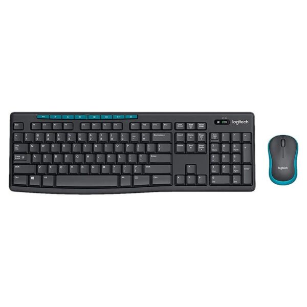 Logitech MK275 Wireless Keyboard & Mouse Combo Black/Blue