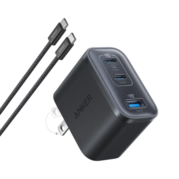 Anker 70W 2C1A GaN Nano Charger Black A121A61