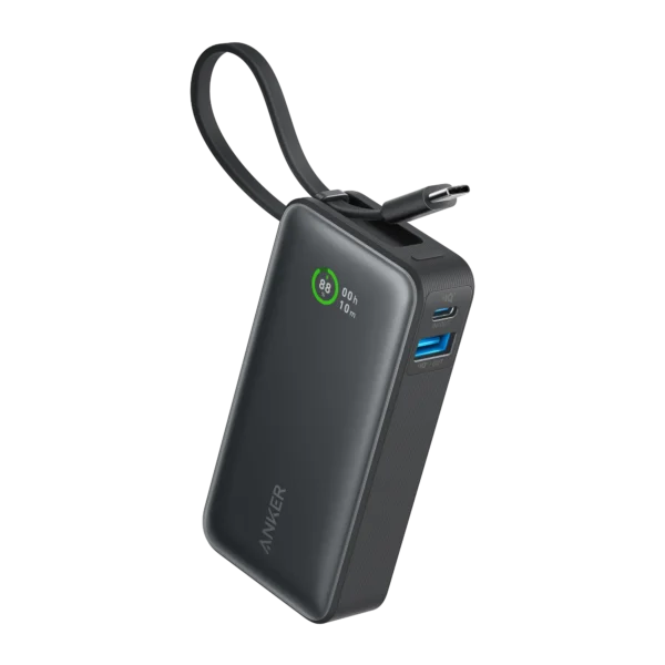 Anker Nano Power Bank 30W with Built-in USB-C Cable Black A1259