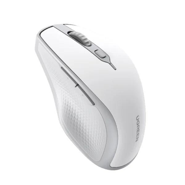 UGREEN Ergonomic Wireless Mouse 2.4G & BT White 15805