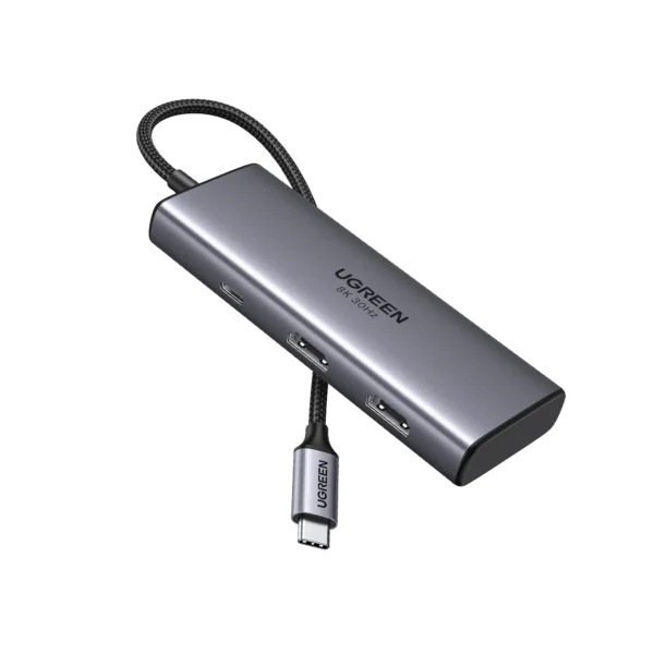 UGREEN USB-C to 2*USB-A 3.0+USB-C 3.0+2*HDMI+PD port Converter 8K@30Hz & 2*HDMI with PD 15852