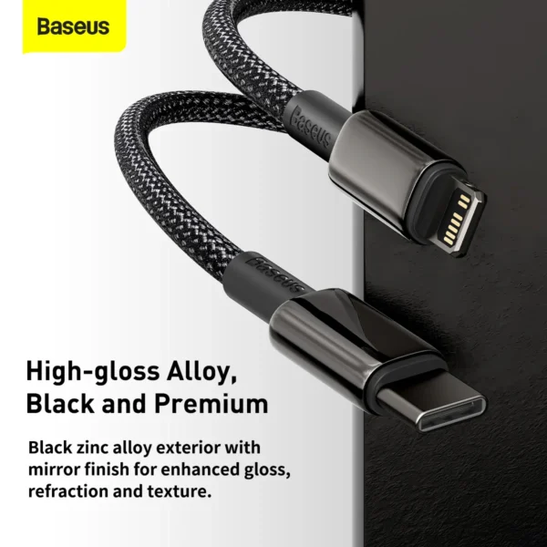 Baseus Tungsten Gold Fast Charging Data Cable Type‑C to iP PD 20W 2m Black CATLWJ-A01