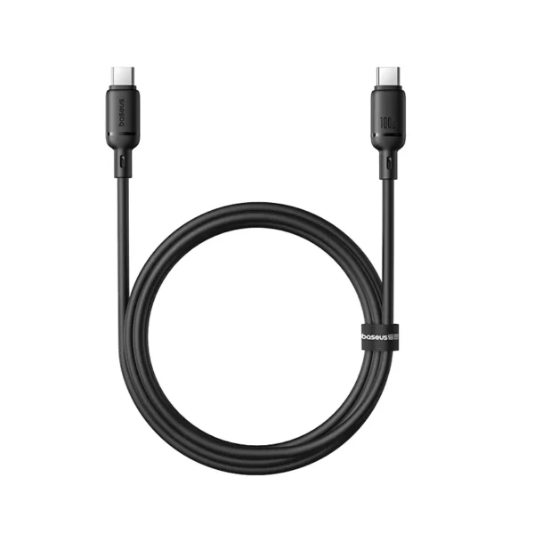 Baseus Silky Series Fast Charging Cable Type‑C to Type‑C 100W 1m Cluster Black P10377704113-00