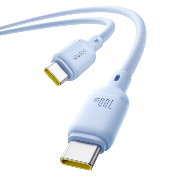 Baseus Silky Series Fast Charging Cable Type‑C to Type‑C 100W 2m Moon White P10377704213-01