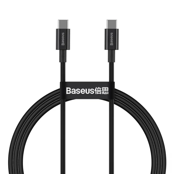 Baseus Superior Series Fast Charging Data Cable Type‑C to Type‑C 100W 2m Black CATYS-C01
