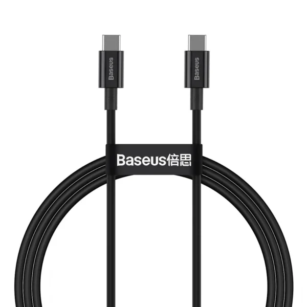Baseus Superior Series Fast Charging Data Cable Type‑C to Type‑C 100W 1m Black CATYS-B01