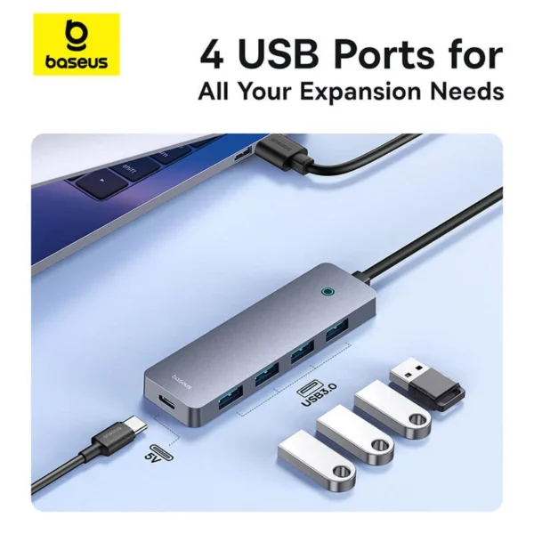 Baseus 4‑in‑1 USB Hub B0005280B811-10