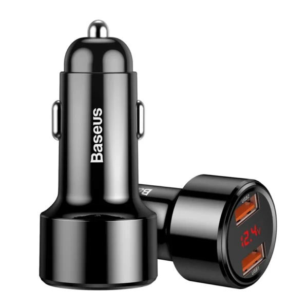 Baseus Magic Series Dual QC Digital Display Car Charger 45W Black CCMLC20A-01