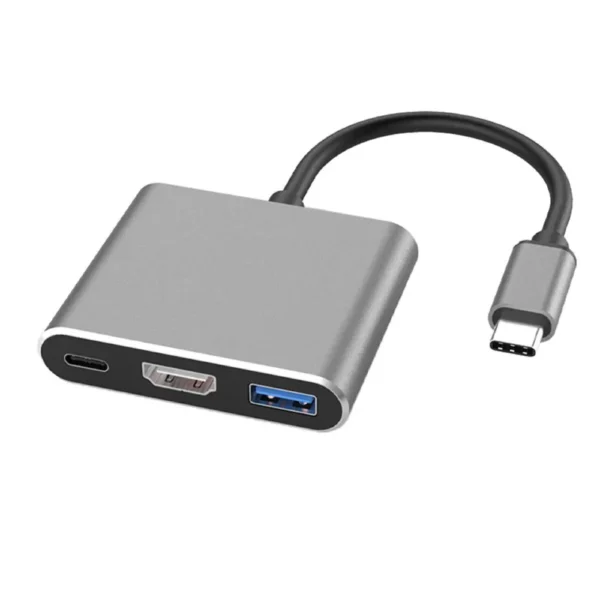 ONTEN 3‑in‑1 Type‑C to HDMI+USB+PD (4K@30Hz) OTN-9175D