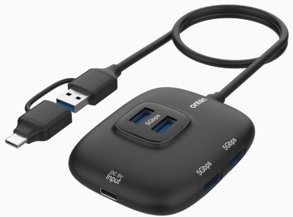 ONTEN 5‑in‑2 USB 3.1 Gen1 10G Hub OTN-UCA310