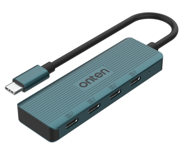 ONTEN 4‑in‑1 Type‑C to 4x USB 3.2 Hub (10G) UC620