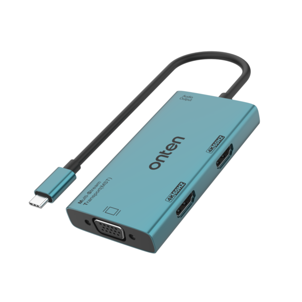 ONTEN 4‑in‑1 Type‑C to Dual HDMI+VGA Dock OTN-M206