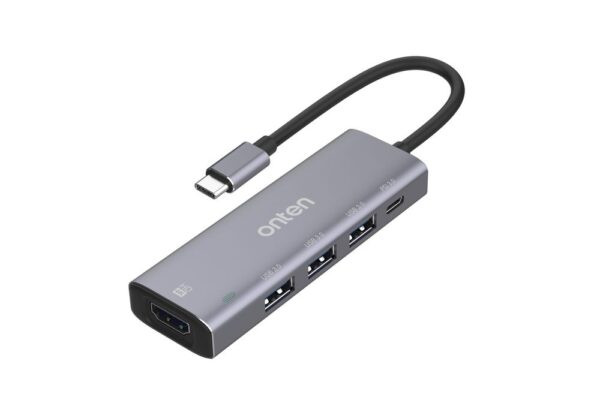 ONTEN 5‑in‑1 USB‑C Hub (3xUSB+HDMI+PD) 95123