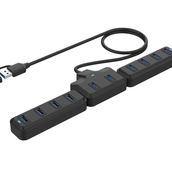 ONTEN 4‑in‑1 USB 3.0 4‑Port Hub OTN-5312